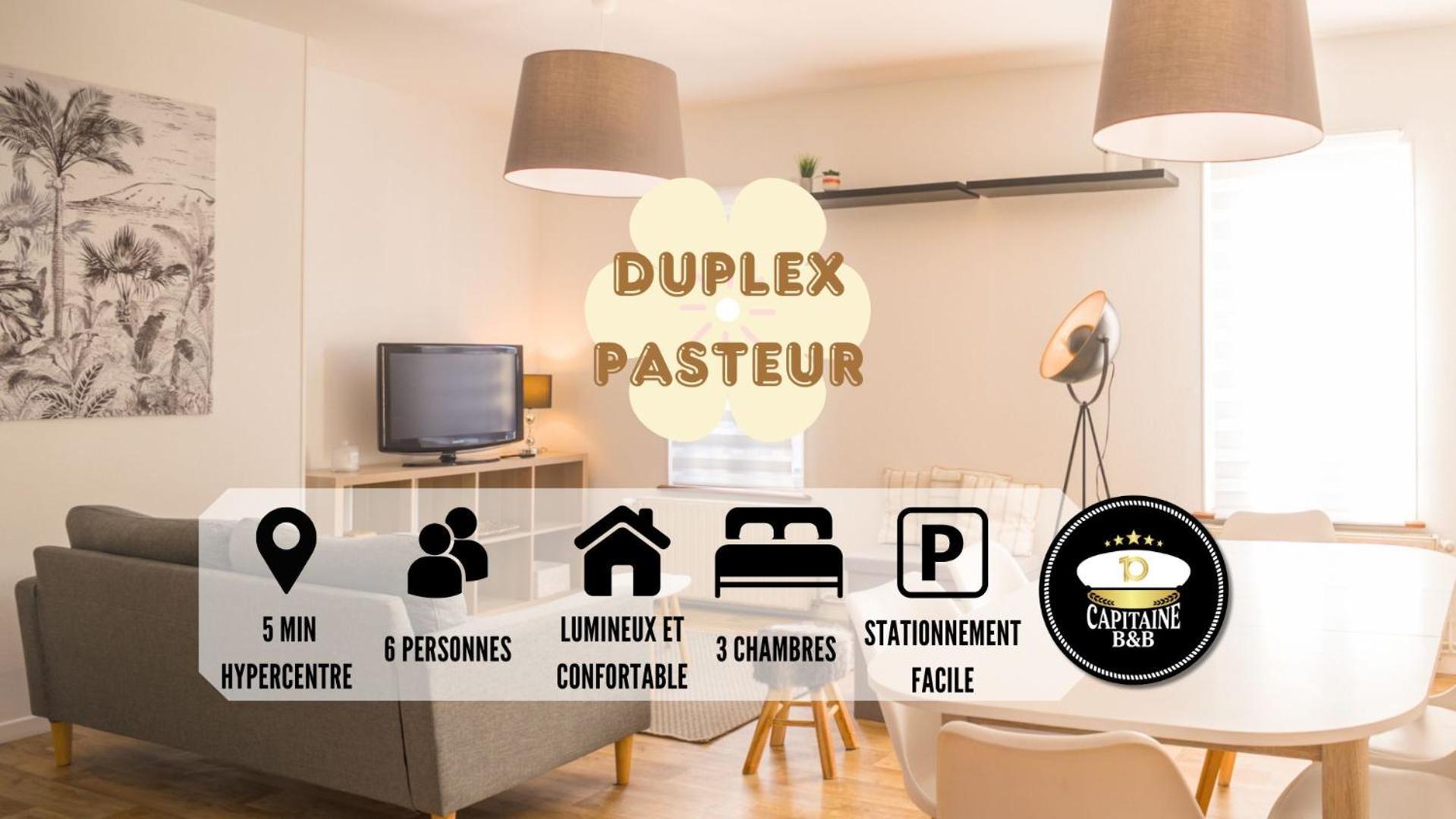 Le Duplex Pasteur - 5 Min Hypercentre - Ideal Groupe - Parking Gratuit Τρουά Εξωτερικό φωτογραφία